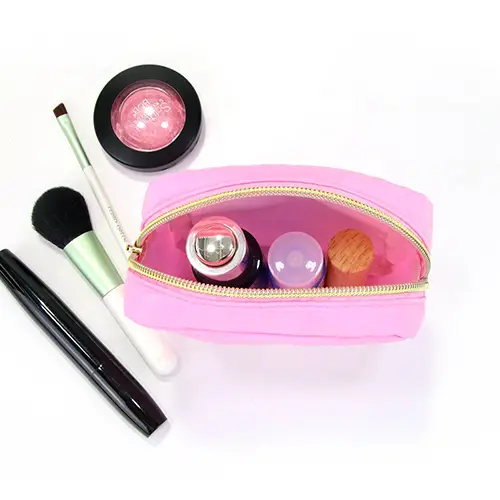 Popular Travel Round Beach Nylon Makeup Bag With Letter Wholesale